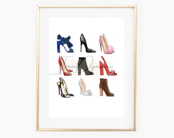 Shoes wall art | Etsy