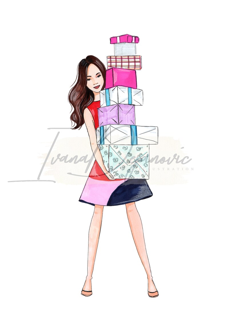 Custom Fashion Illustration Custom Watercolor Illustration Etsy