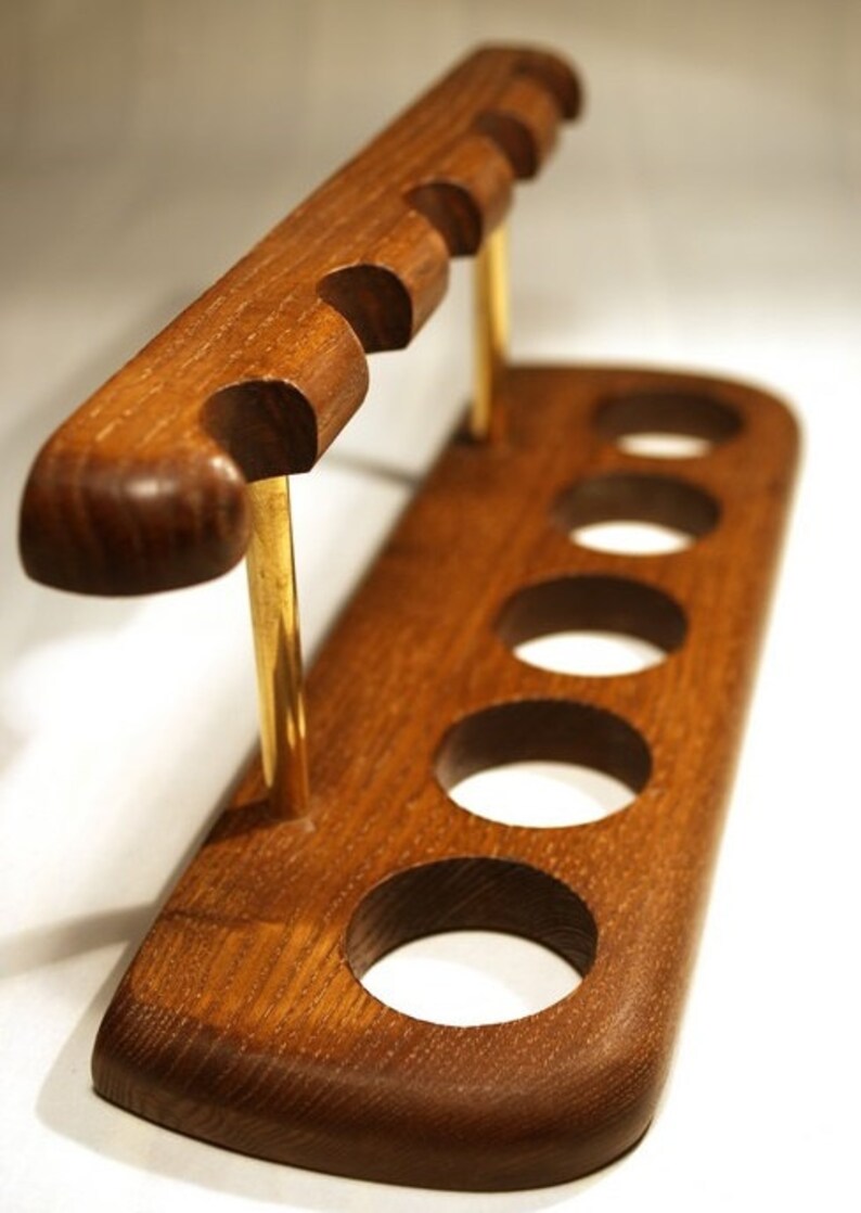 Showcase for 5 Smoking Pipe Tobacco Wooden Holder Etsy