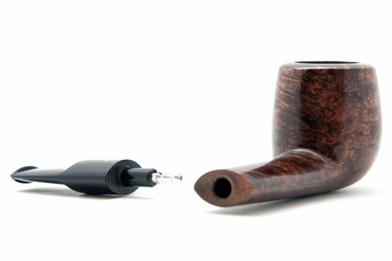 Tobacco Smoking Pipe Briar Metal filter 4,92 NEW Unsmoked Smooth Aviator Brown pipe extra extra Briar ebonite stem excellent quality GIFT