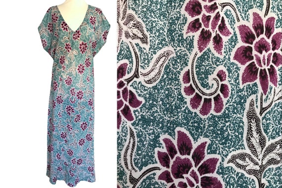 Anokhi for East Cotton Voile Bias Cut Dress, Tropi