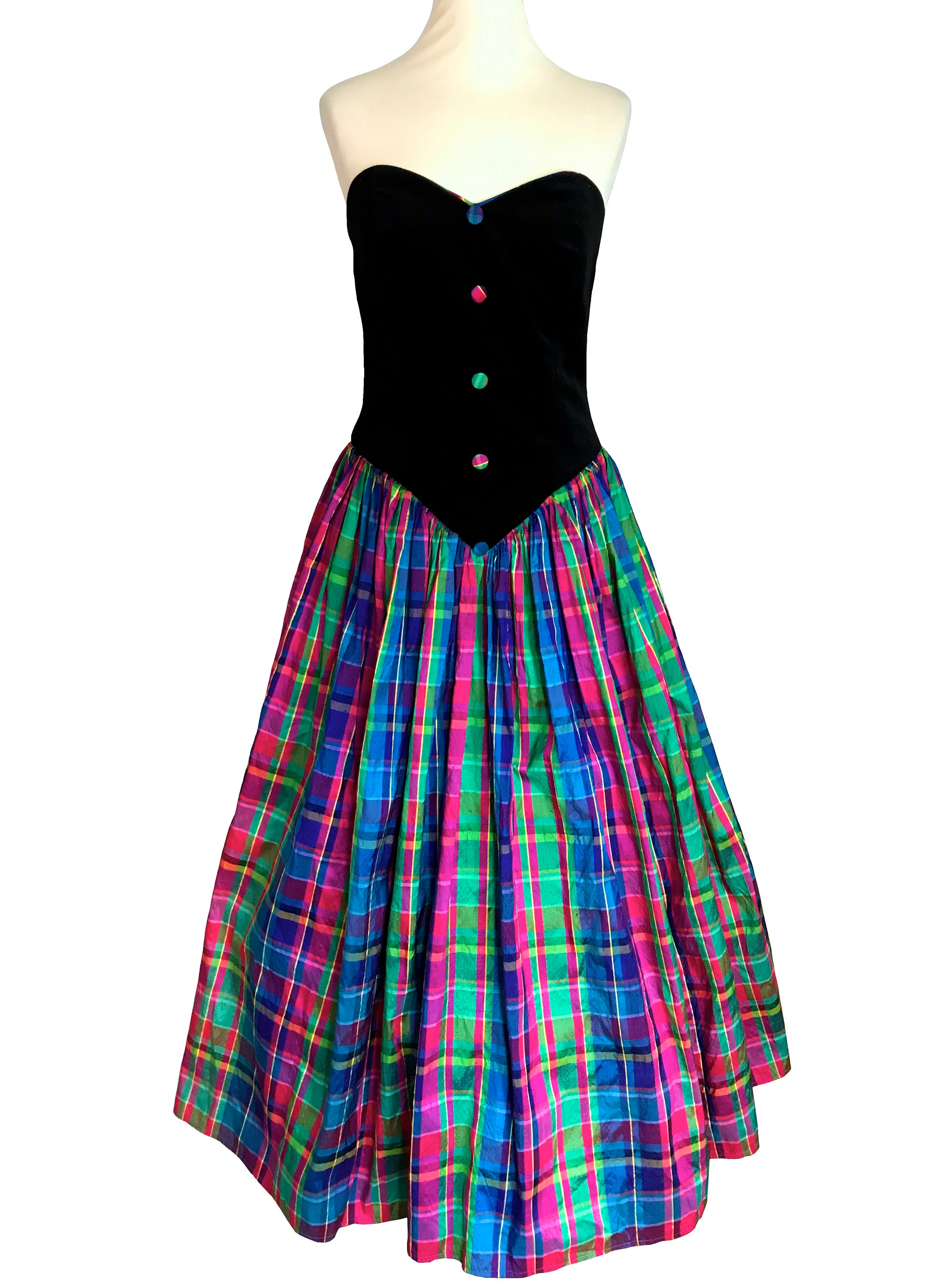 tartan ball gown