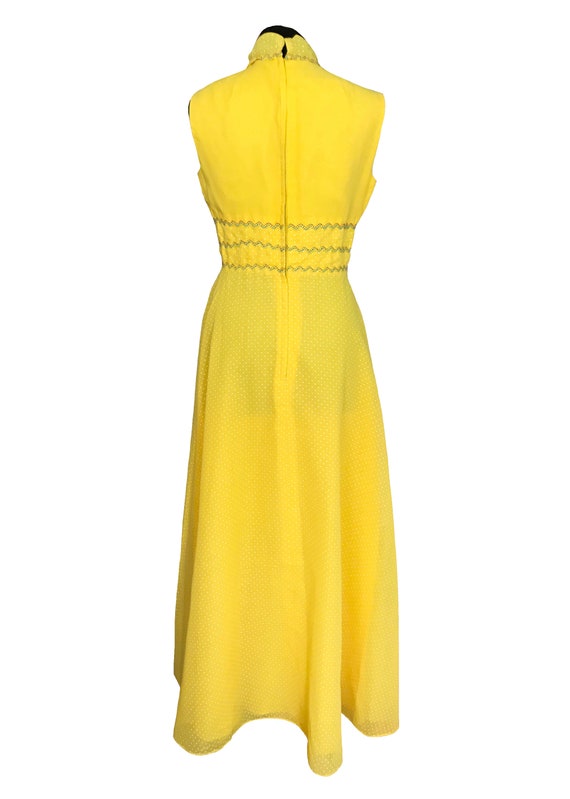 60s Miss ELLIETTE California Yellow MOD Dress, Sw… - image 8