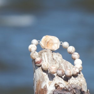 Agate beads Natural Ice Quartz agate Crazy agate Silver plated beads Gift for her Bomemian jewelry Summer sale
