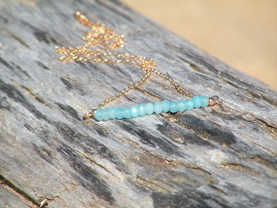 Amazonite cheap necklace etsy