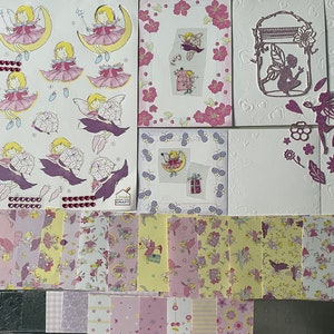 Kit de fabrication de cartes, faites votre propre kit de cartes sur le thème des fées, kit de cartes fait à la main, fée, kit de cartes pour débutants, fait à la main au Royaume-Uni, cartes de fées magiques