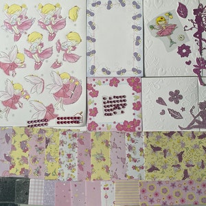 Kit de fabrication de cartes, faites votre propre kit de cartes sur le thème des fées, kit de cartes fait à la main, fée, kit de cartes pour débutants, fait à la main au Royaume-Uni, cartes de fées magiques
