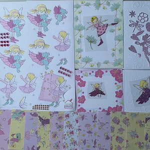 Kit de fabrication de cartes, faites votre propre kit de cartes sur le thème des fées, kit de cartes fait à la main, fée, kit de cartes pour débutants, fait à la main au Royaume-Uni, cartes de fées magiques