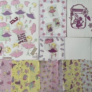 Kit de fabrication de cartes, faites votre propre kit de cartes sur le thème des fées, kit de cartes fait à la main, fée, kit de cartes pour débutants, fait à la main au Royaume-Uni, cartes de fées magiques