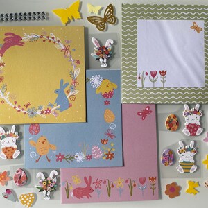Kartenherstellung Kit, basteln Sie Ihre eigenen Osterkarten Kit, handgemachte Karten kit, Oster basteln, Anfänger Karten Kit, handmade in the uk, Osterkarten