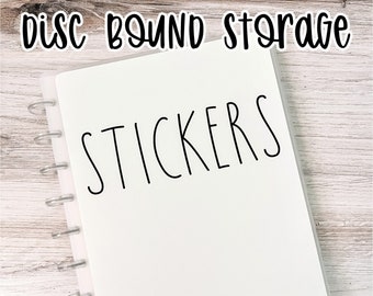 Disc Bound Sticker Storage Album - Farmhouse Stickers