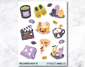 Decorative Planner and Journal Stickers - Halloween Night In