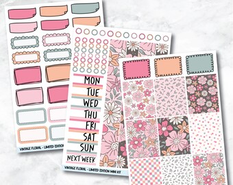 Planner Stickers Limited Edition Mini Kit  - Vintage Floral