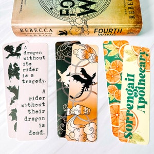 Fourth Wing Bookmarks - Officially Licensed