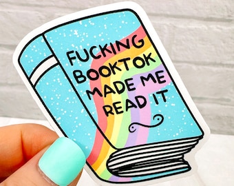 BookTok Made Me Bead It - Bücherwurm Vinyl Sticker