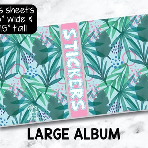 Large Sticker Storage Album Tropics image 1