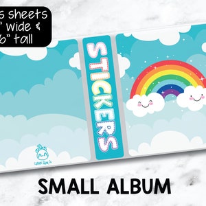 Small Sticker Storage Album - Cute Rainbow