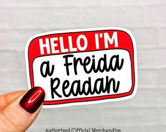 Hello I'm A Freida Readah Vinyl Sticker - Official Merchandise of Freida McFadden FM04