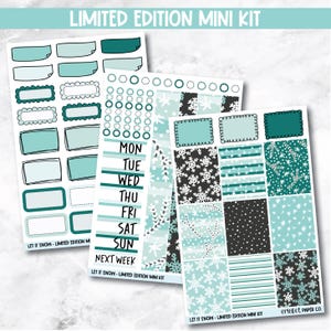 Planner Stickers Standard Mini Kit - Let It Snow
