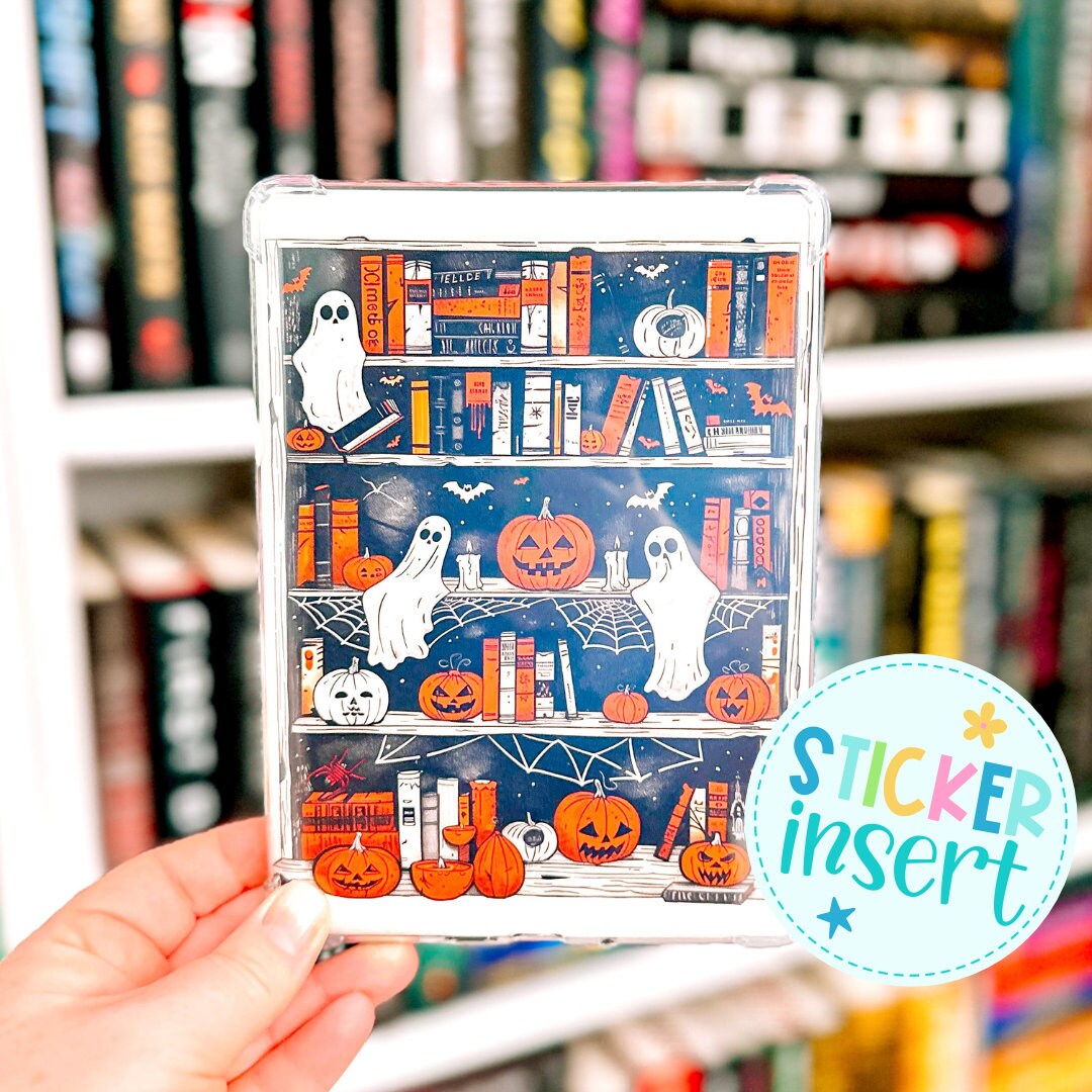 Vinyl Insert for Kindle Paperwhite Case - Vintage Ghost Bookcase - Etsy