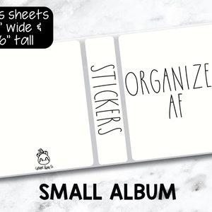 Small Sticker Storage Album - Organized AF