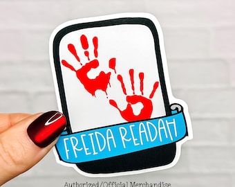 Freida Readah Bloody Handprint E-Reader Vinyl Sticker - Official Merchandise of Freida McFadden FM02