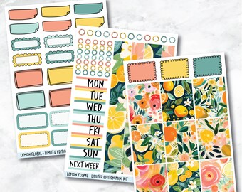 Planner Stickers Limited Edition Mini Kit  - Lemon Floral