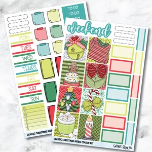 Classic Christmas HOBONICHI COUSIN Planner Stickers Mini Kit