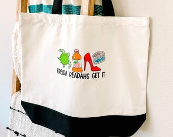 Freida Readahs Get It Premium Canvas Tote - Official Merchandise of Freida McFadden