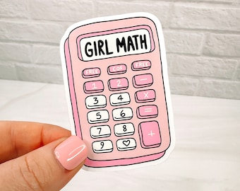 Girl Math - Decorative Vinyl Sticker