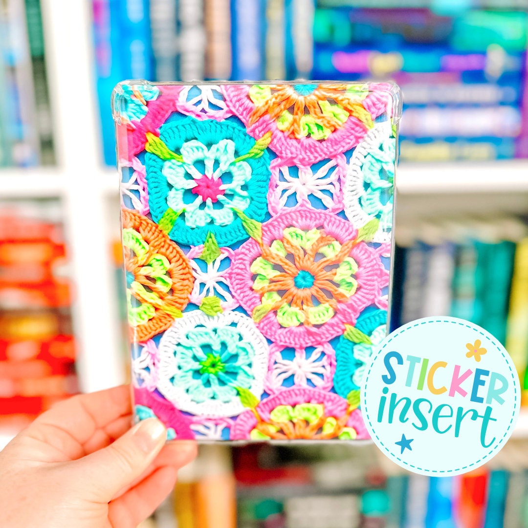 Vinyl Insert for Kindle Paperwhite Case - Colorful Crochet - Etsy