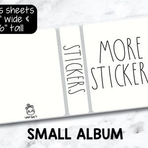 Small Sticker Storage Album - More Stickers