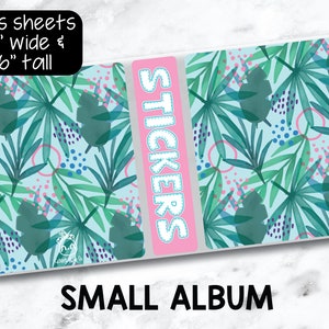 Small Sticker Storage Album Tropics image 1
