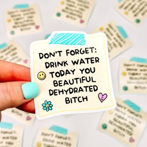 Drink Water Reminder - Decorative Vinyl Sticker