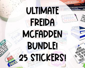 Ultimate Freida McFadden 25 Piece Vinyl Sticker Bundle - Official Merchandise of Freida McFadden