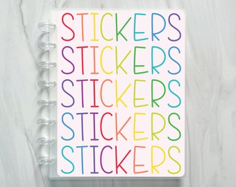 Disc Bound Sticker Storage Album - Sticker Rainbow