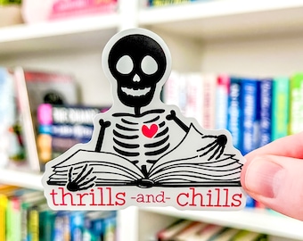 Thrills and Chills - Bookish Vinyl Sticker