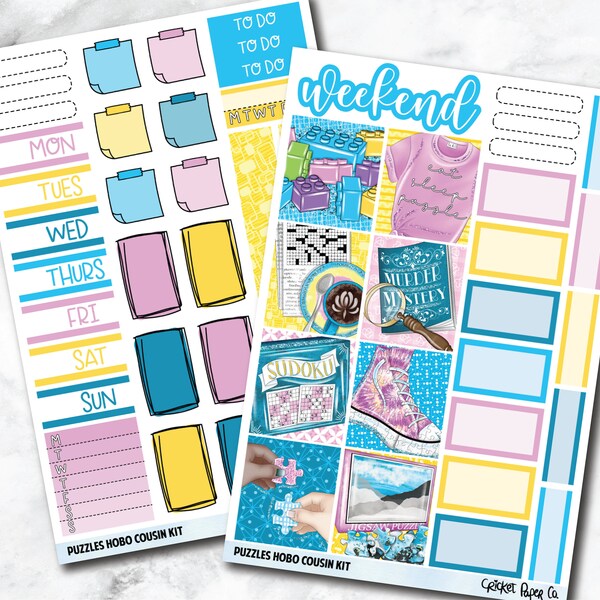 HOBONICHI COUSIN Planner Stickers Mini Kit - Puzzles