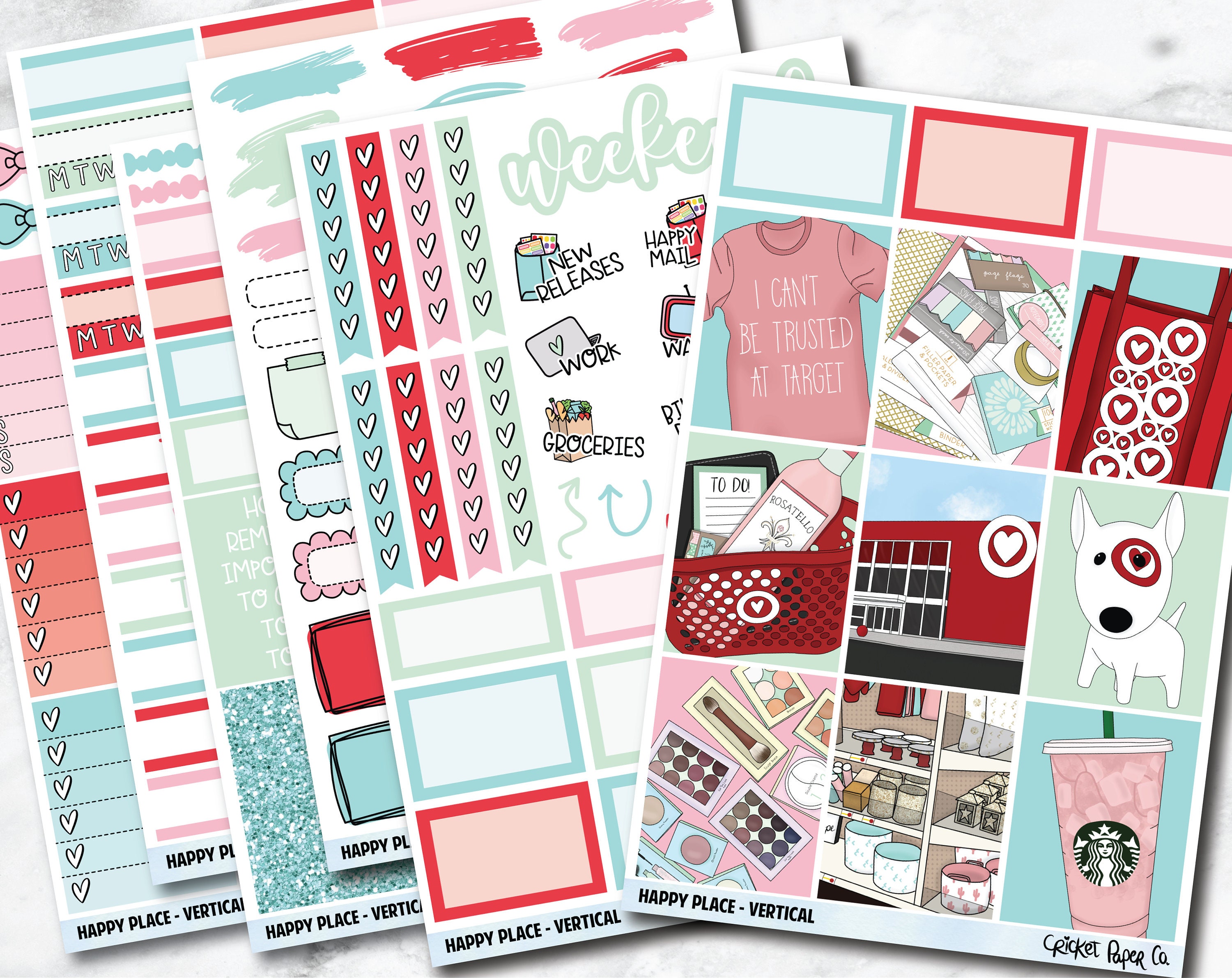 HAPPY PLACE Planner Stickers - Full Kit - Etsy