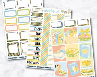 Planner Stickers Standard Mini Kit - Summer Books