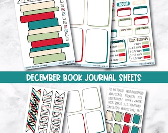 Book and Reading Journal Stickers - December
