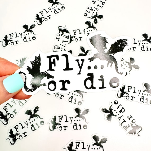 Fourth Wing Fly or Die Vinyl Sticker 