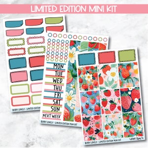 Planner Stickers Standard Mini Kit  - Berry Lovely