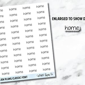 HOME Jen Plans Writing Font Planner Stickers