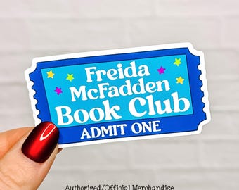 Freida McFadden Book Club Ticket Vinyl Sticker - Official Merchandise of Freida McFadden FM09