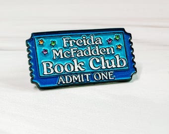 Freida McFadden Book Club Ticket Enamel Pin - Official Merchandise of Freida McFadden