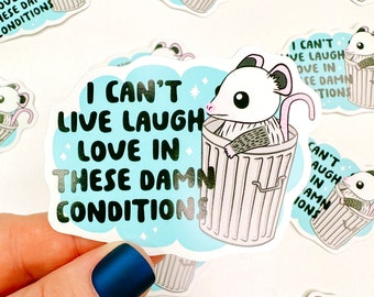 Can't Live Laugh Love - Decorative Vinyl Sticker