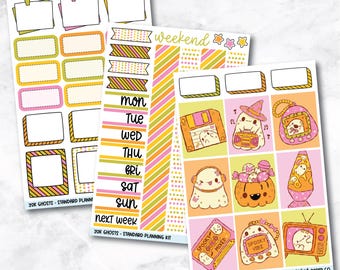 Planner Stickers Standard Mini Kit - Y2K Ghosts