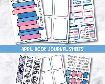 Book and Reading Journal Stickers - April