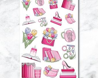 Tulips Decorative Journaling and Planner Stickers - A